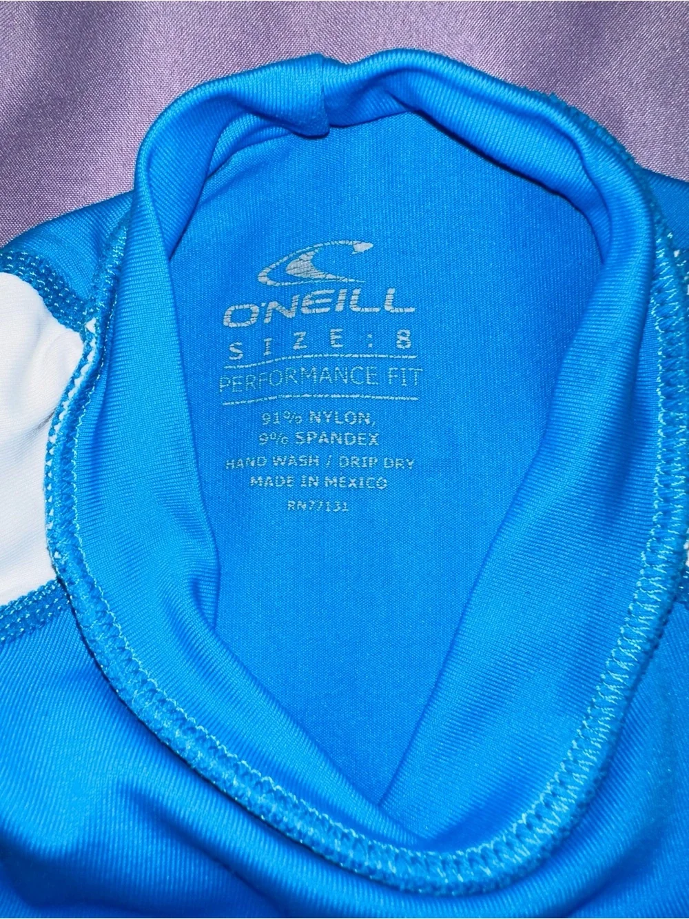 O'Neill Kids Boys Blue Long-Sleeve Rash Guard